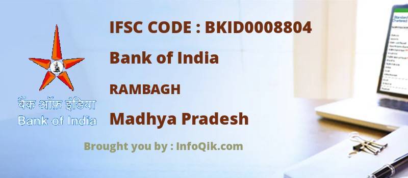 Bank of India Rambagh, Madhya Pradesh - IFSC Code