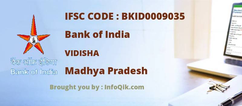 Bank of India Vidisha, Madhya Pradesh - IFSC Code