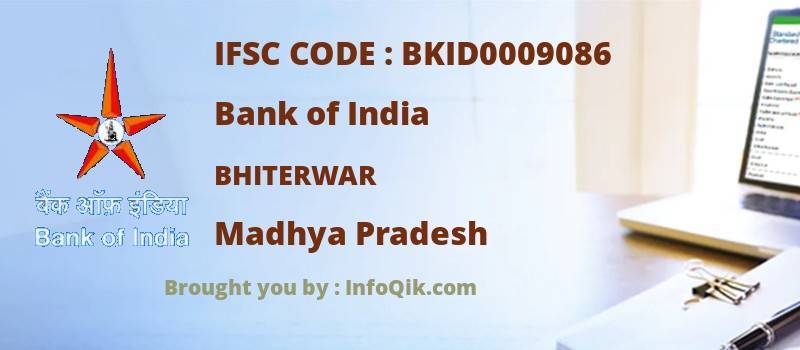 Bank of India Bhiterwar, Madhya Pradesh - IFSC Code