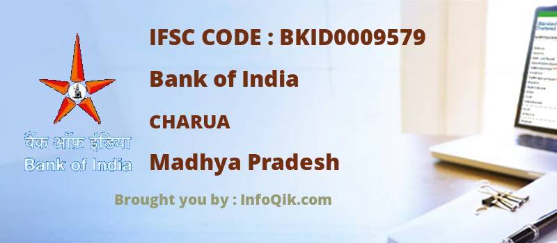 Bank of India Charua, Madhya Pradesh - IFSC Code