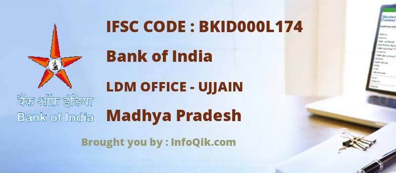 Bank of India Ldm Office - Ujjain, Madhya Pradesh - IFSC Code