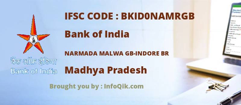 Bank of India Narmada Malwa Gb-indore Br, Madhya Pradesh - IFSC Code