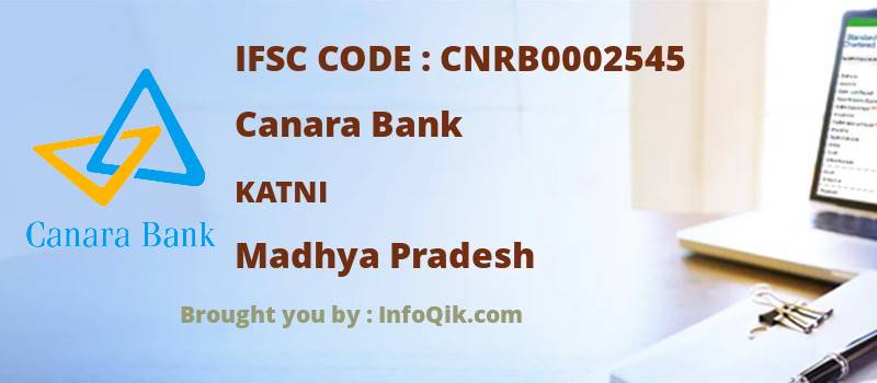 Canara Bank Katni, Madhya Pradesh - IFSC Code