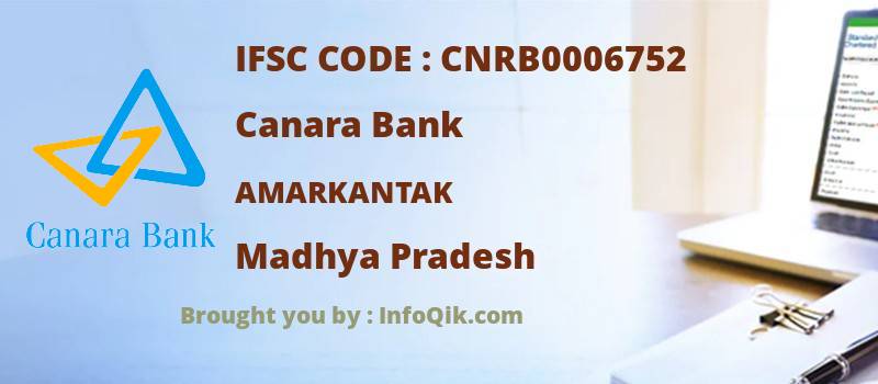 Canara Bank Amarkantak, Madhya Pradesh - IFSC Code