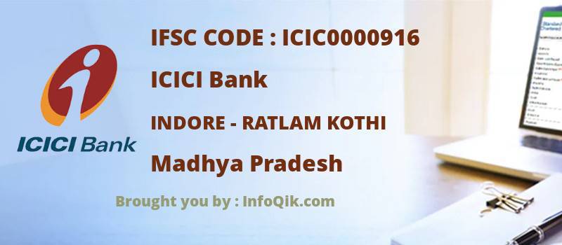 ICICI Bank Indore - Ratlam Kothi, Madhya Pradesh - IFSC Code