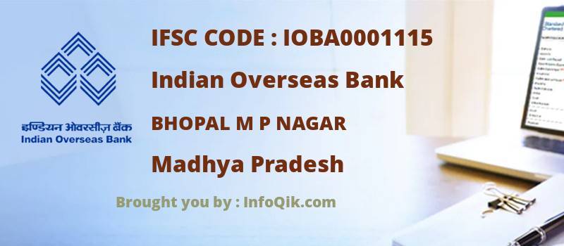 Indian Overseas Bank Bhopal M P Nagar, Madhya Pradesh - IFSC Code