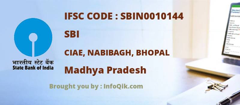 SBI Ciae, Nabibagh, Bhopal, Madhya Pradesh - IFSC Code