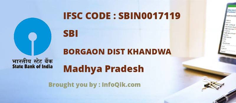 SBI Borgaon Dist Khandwa, Madhya Pradesh - IFSC Code