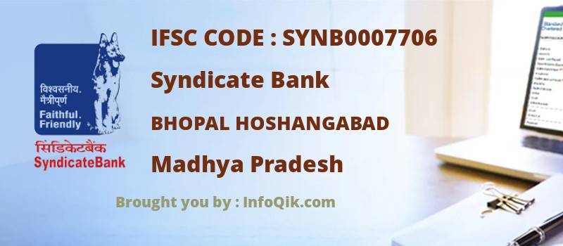 Syndicate Bank Bhopal Hoshangabad, Madhya Pradesh - IFSC Code