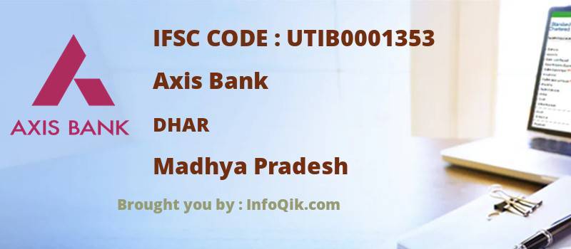 Axis Bank Dhar, Madhya Pradesh - IFSC Code