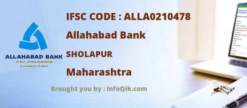 Allahabad Bank Sholapur, Maharashtra - IFSC Code