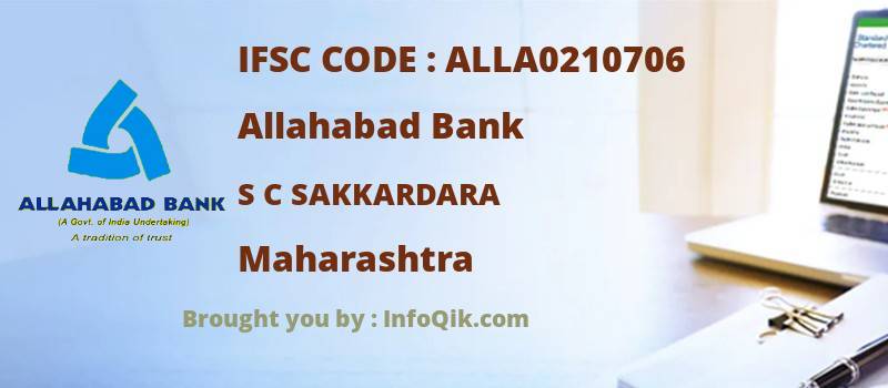 Allahabad Bank S C Sakkardara, Maharashtra - IFSC Code