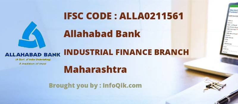 Allahabad Bank Industrial Finance Branch, Maharashtra - IFSC Code