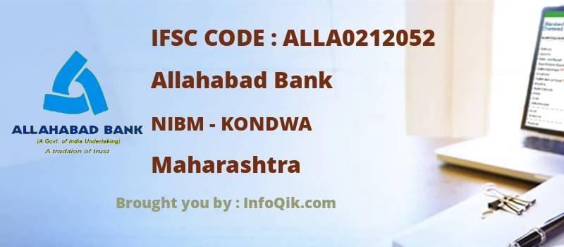 Allahabad Bank Nibm - Kondwa, Maharashtra - IFSC Code