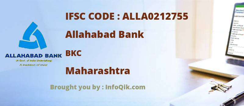 Allahabad Bank Bkc, Maharashtra - IFSC Code