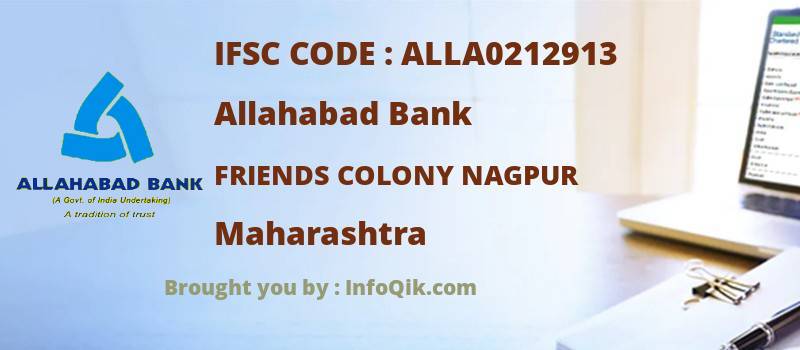 Allahabad Bank Friends Colony Nagpur, Maharashtra - IFSC Code