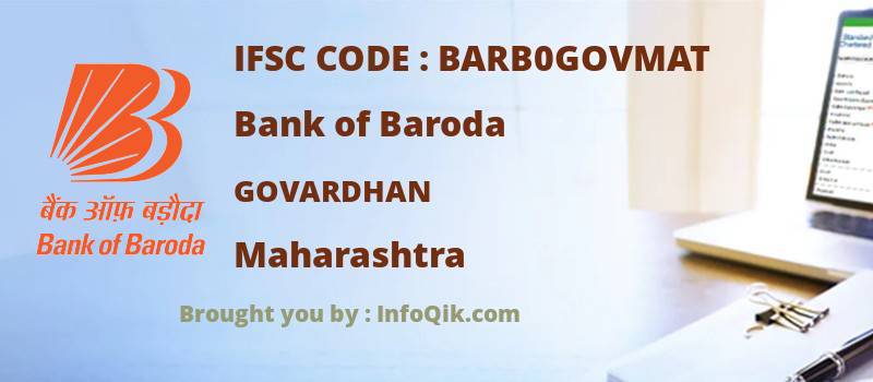 Bank of Baroda Govardhan, Maharashtra - IFSC Code