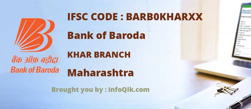 Bank of Baroda Khar Branch, Maharashtra - IFSC Code