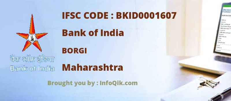 Bank of India Borgi, Maharashtra - IFSC Code