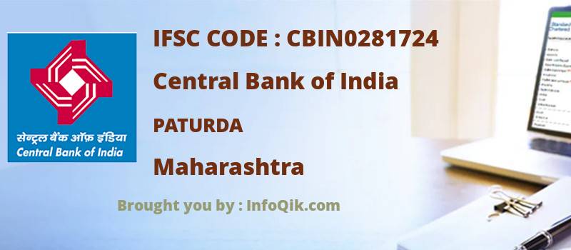 Central Bank of India Paturda, Maharashtra - IFSC Code