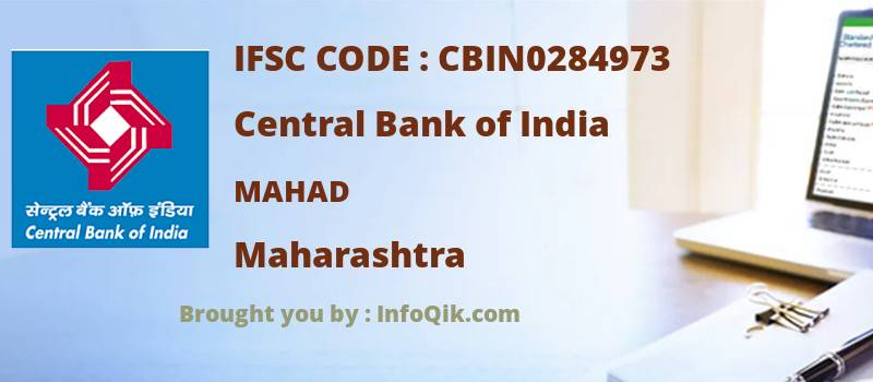 Central Bank of India Mahad, Maharashtra - IFSC Code