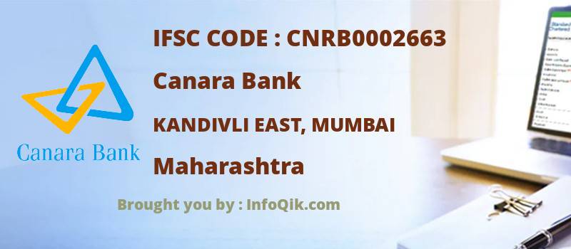 Canara Bank Kandivli East, Mumbai, Maharashtra - IFSC Code