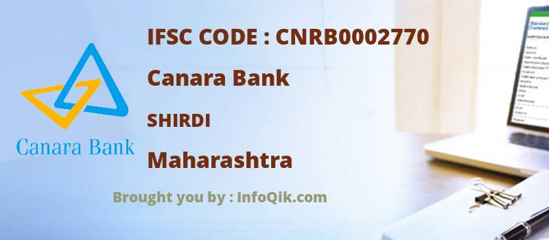 Canara Bank Shirdi, Maharashtra - IFSC Code