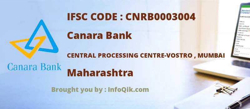 Canara Bank Central Processing Centre-vostro , Mumbai, Maharashtra - IFSC Code