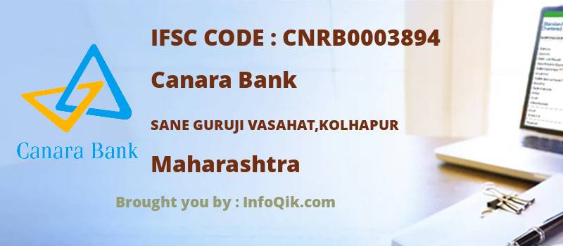 Canara Bank Sane Guruji Vasahat,kolhapur, Maharashtra - IFSC Code