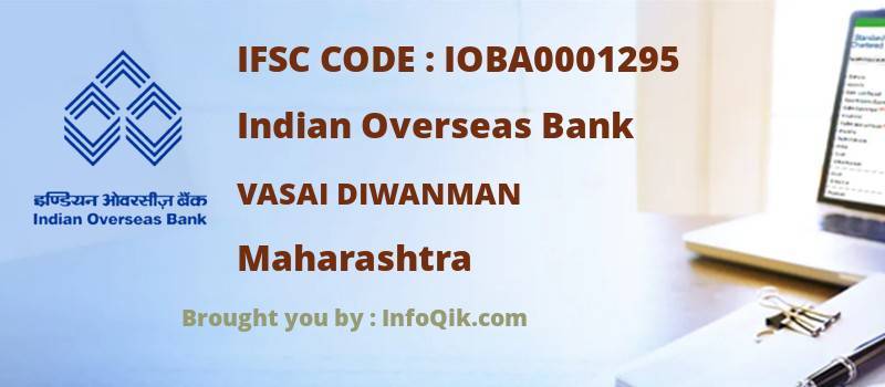 Indian Overseas Bank Vasai Diwanman, Maharashtra - IFSC Code