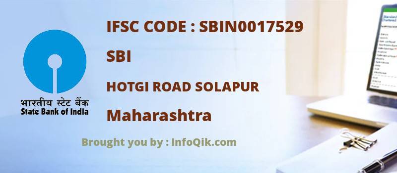 SBI Hotgi Road Solapur, Maharashtra - IFSC Code