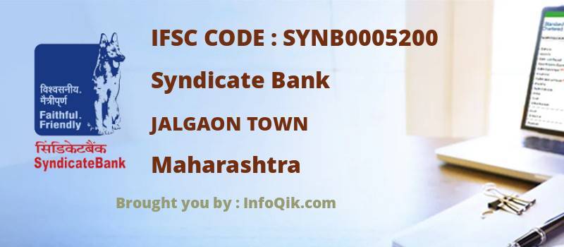 Syndicate Bank Jalgaon Town, Maharashtra - IFSC Code