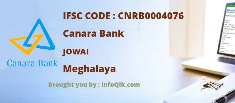 Canara Bank Jowai, Meghalaya - IFSC Code