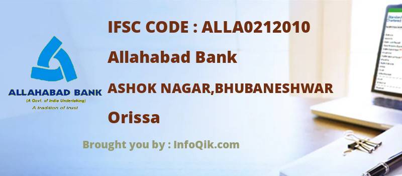 Allahabad Bank Ashok Nagar,bhubaneshwar, Orissa - IFSC Code