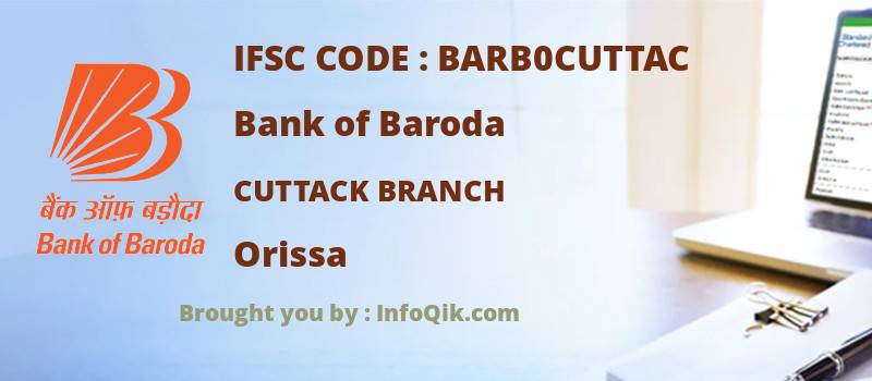 Bank of Baroda Cuttack Branch, Orissa - IFSC Code