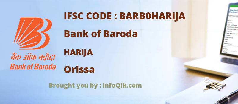 Bank of Baroda Harija, Orissa - IFSC Code