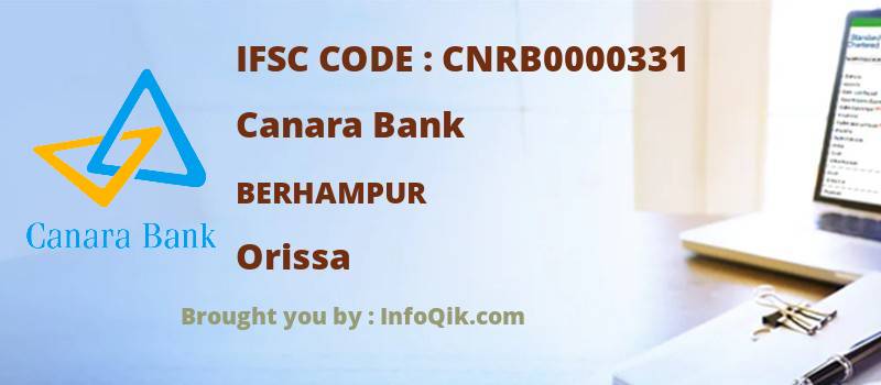 Canara Bank Berhampur, Orissa - IFSC Code