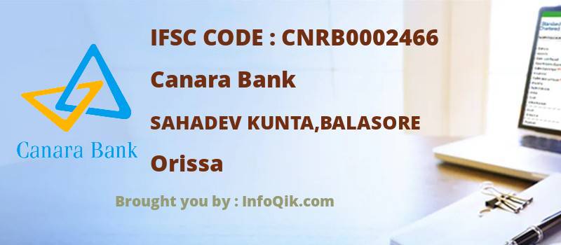 Canara Bank Sahadev Kunta,balasore, Orissa - IFSC Code