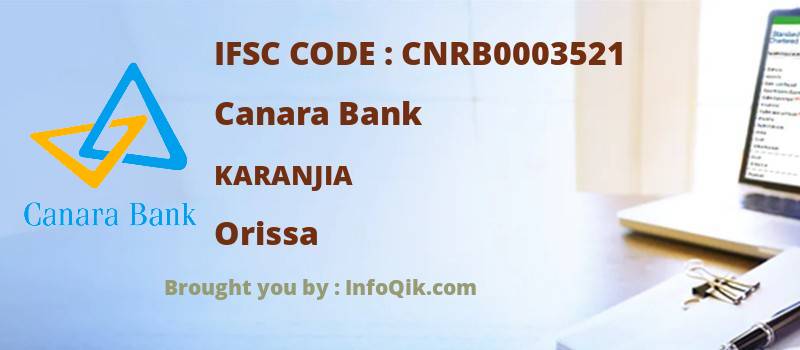 Canara Bank Karanjia, Orissa - IFSC Code