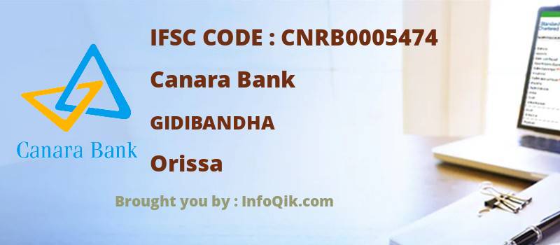 Canara Bank Gidibandha, Orissa - IFSC Code