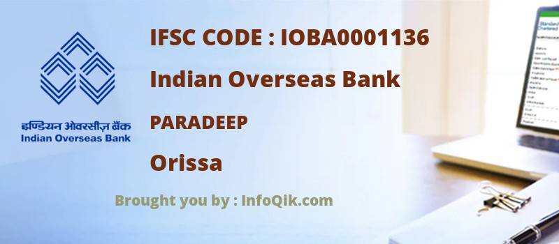 Indian Overseas Bank Paradeep, Orissa - IFSC Code
