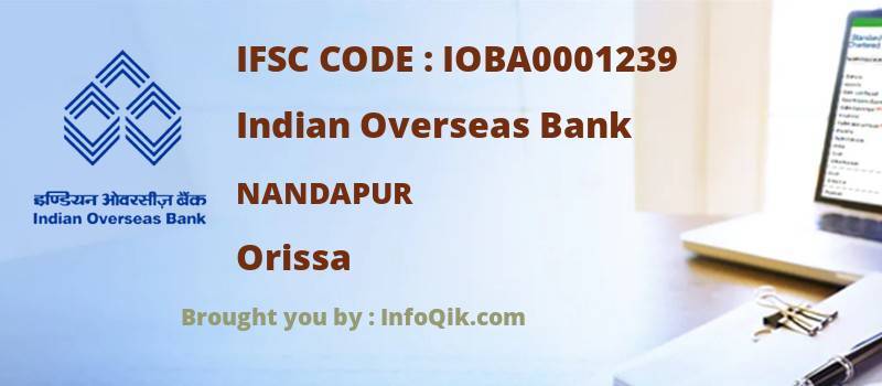 Indian Overseas Bank Nandapur, Orissa - IFSC Code