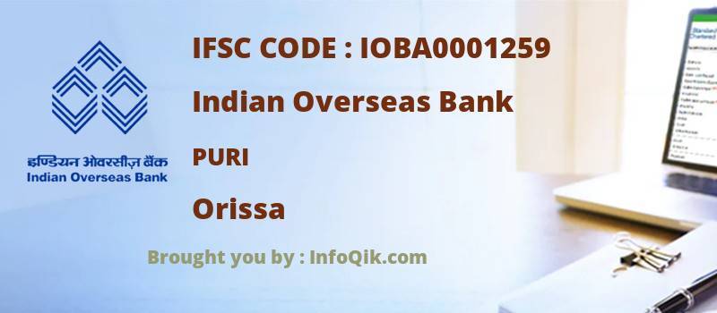 Indian Overseas Bank Puri, Orissa - IFSC Code