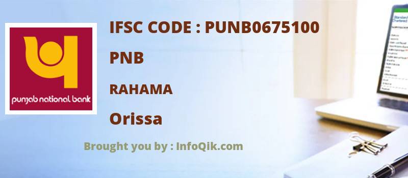 PNB Rahama, Orissa - IFSC Code