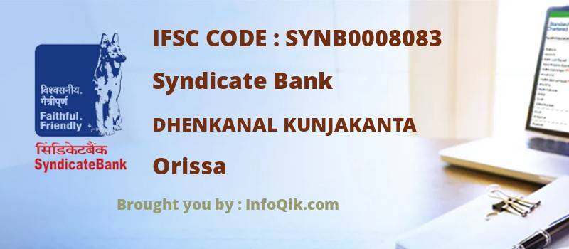 Syndicate Bank Dhenkanal Kunjakanta, Orissa - IFSC Code