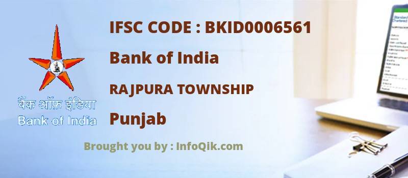 Bank of India Rajpura Township, Punjab - IFSC Code