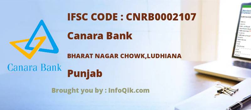 Canara Bank Bharat Nagar Chowk,ludhiana, Punjab - IFSC Code