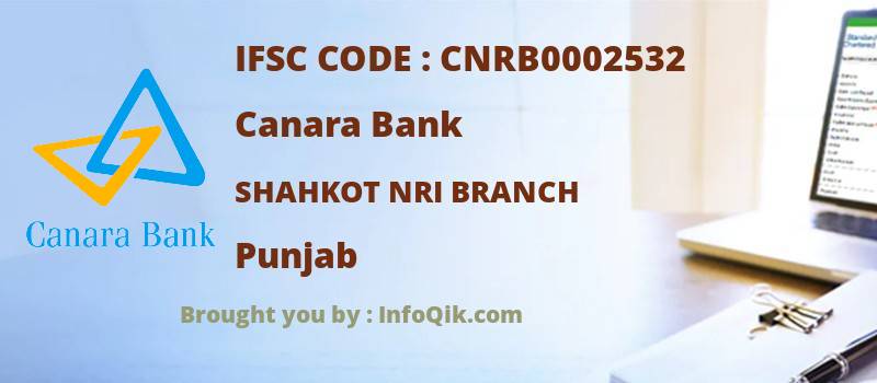 Canara Bank Shahkot Nri Branch, Punjab - IFSC Code