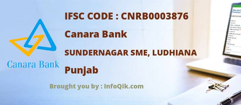 Canara Bank Sundernagar Sme, Ludhiana, Punjab - IFSC Code