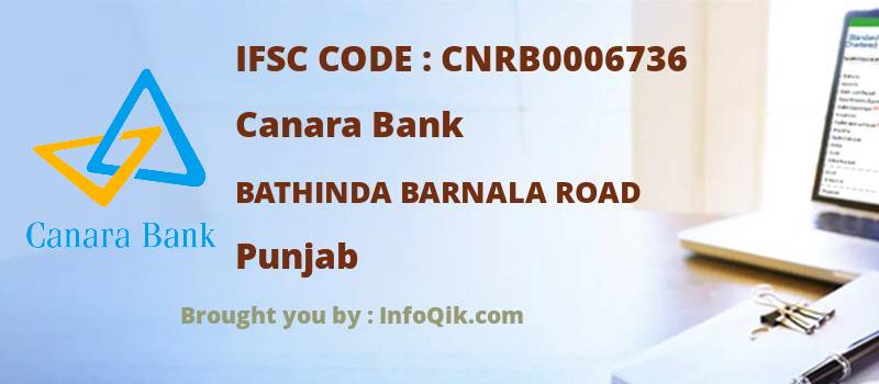 Canara Bank Bathinda Barnala Road, Punjab - IFSC Code